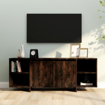vidaXL Έπιπλο Τηλεόρασης Καπνιστή Δρυς 130x35x50cm από Μοριοσανίδα