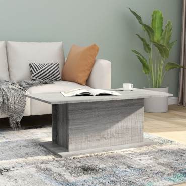 vidaXL Τραπεζάκι Σαλονιού Γκρι Sonoma 102x55,5x40cm Επεξεργασμένο Ξύλο 1 τεμ.