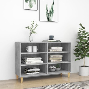 vidaXL Ραφιέρα Γκρι Sonoma 103,5x35x70cm από Επεξεργασμένο Ξύλο 1 τεμ.