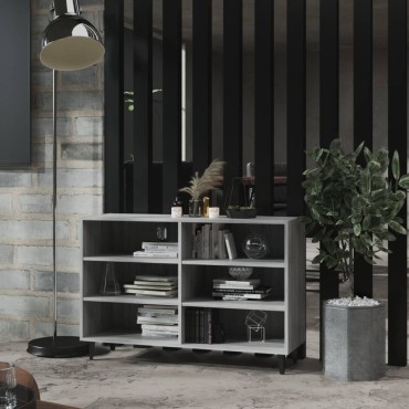 vidaXL Ραφιέρα Γκρι Sonoma 103,5x35x70cm από Επεξεργασμένο Ξύλο 1 τεμ.