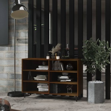 vidaXL Ραφιέρα Καφέ Δρυς 103,5x35x70cm από Επεξεργ. Ξύλο 1 τεμ.