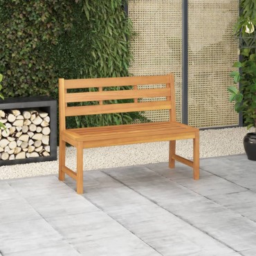 vidaXL Παγκάκι Κήπου από Μασίφ Ξύλο Teak 114x59x90cm 1 τεμ.