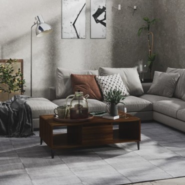 vidaXL Τραπεζάκι Σαλονιού Καφέ Δρυς 103,5x60x35cm Επεξεργασμένο Ξύλο 1 τεμ.