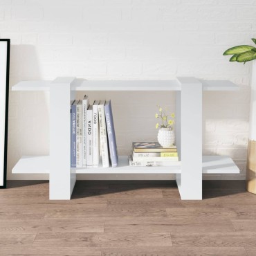 vidaXL Βιβλιοθήκη Ραφιέρα Λευκή 100x30x51cm Επεξεργασμένο Ξύλο 1 τεμ.