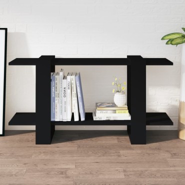 vidaXL Βιβλιοθήκη Ραφιέρα Μαύρη 100x30x51cm Επεξεργασμένο Ξύλο 1 τεμ.