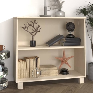 vidaXL Ντουλάπι HAMAR Καφέ Μελί 85x35x80cm Μασίφ Ξύλο Πεύκου 1 τεμ.