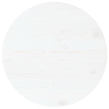 vidaXL Επιφάνεια Τραπεζιού Λευκή 70x2,5cm από Μασίφ Ξύλο Πεύκου 1 τεμ.
