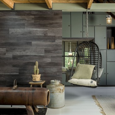 WallArt Πάνελ Τοίχου Όψη Barnwood Δρυός "GL-WA33" 30 τεμ Ανθρακί Μαύρο