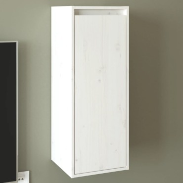 vidaXL Ντουλάπι Τοίχου Λευκό 30x30x80cm από Μασίφ Ξύλο Πεύκου 1 τεμ.