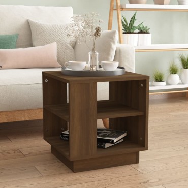 vidaXL Τραπεζάκι Σαλονιού Καφέ Δρυς 40x40x43cm Επεξεργασμένο Ξύλο 1 τεμ.