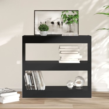 vidaXL Βιβλιοθήκη/Διαχωριστικό Χώρου Μαύρο 80x30x72cm 1 τεμ.