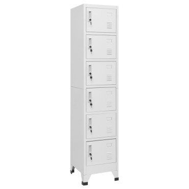 vidaXL Φοριαμός Ανοιχτό Γκρι 38x40x180cm Ατσάλινος 1 τεμ.