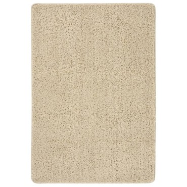 vidaXL Χαλί Shaggy Αντιολισθητικό Κρεμ 120x170cm