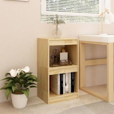 vidaXL Βιβλιοθήκη 40x30x71,5cm από Μασίφ Ξύλο Πεύκου 1 τεμ.