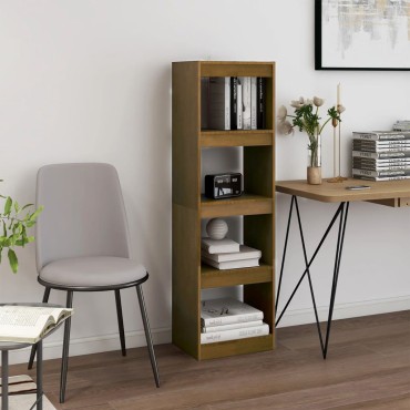 vidaXL Βιβλιοθήκη/Διαχωριστικό Χώρου Μελί 40x30x135,5cm Ξύλο Πεύκου 1 τεμ.