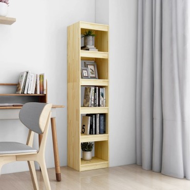 vidaXL Βιβλιοθήκη/Διαχωριστικό Χώρου 40x30x167,5cm Μασίφ Ξύλο Πεύκου 1 τεμ.