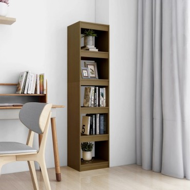 vidaXL Βιβλιοθήκη/Διαχωριστικό Χώρου Μελί 40x30x167,5cm Ξύλο Πεύκου 1 τεμ.