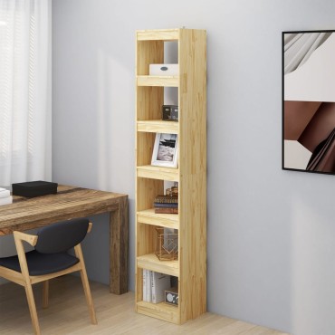 vidaXL Βιβλιοθήκη/Διαχωριστικό Χώρου 40x30x199cm Μασίφ Ξύλο Πεύκου 1 τεμ.