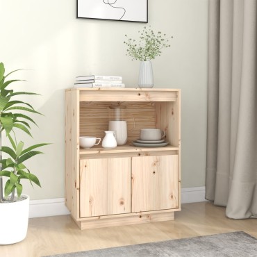 vidaXL Ντουλάπι 60x34x75cm από Μασίφ Ξύλο Πεύκου 1 τεμ.
