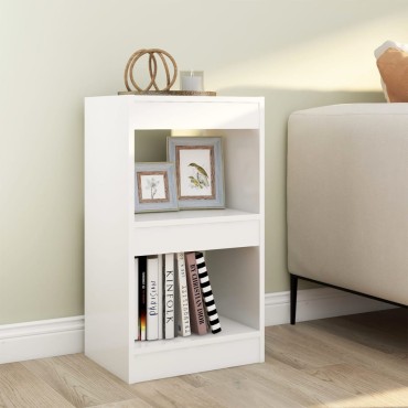 vidaXL Βιβλιοθήκη/Διαχωριστικό Χώρου Λευκό 40x30x72cm Επεξ. Ξύλο 1 τεμ.