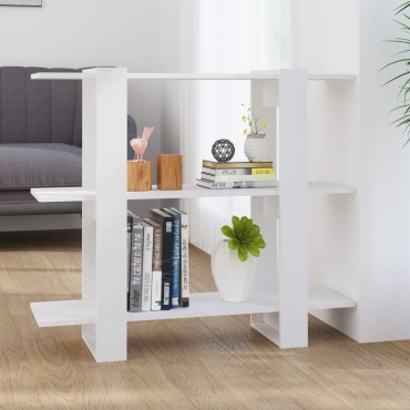 vidaXL Βιβλιοθήκη/Διαχωριστικό Χώρου Λευκό 100x30x87cm 1 τεμ.