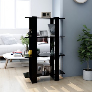 vidaXL Βιβλιοθήκη/Διαχωριστικό Χώρου Μαύρο 80x30x123,5cm 1 τεμ.