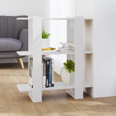 vidaXL Βιβλιοθήκη/Διαχωριστικό Χώρου Λευκό 80x30x87cm 1 τεμ.