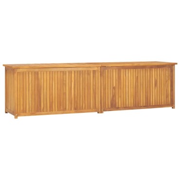 vidaXL Μπαούλο Κήπου 200x50x55cm από Μασίφ Ξύλο Teak 1 τεμ.