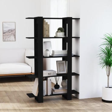 vidaXL Βιβλιοθήκη/Διαχωριστικό Χώρου Μαύρο 100x30x160cm 1 τεμ.