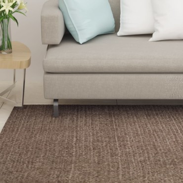 vidaXL Χαλί από Φυσικό Σιζάλ Καφέ 80x300cm