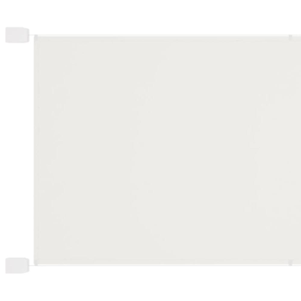 vidaXL Τέντα Κάθετη Λευκή 140 x 600 εκ. από Ύφασμα Oxford