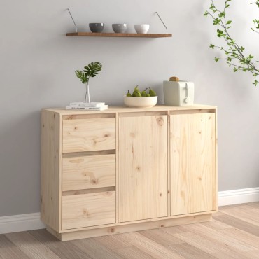vidaXL Ντουλάπι 111x34x75cm από Μασίφ Ξύλο Πεύκου 1 τεμ.