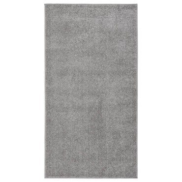 vidaXL Χαλί Κοντό Πέλος Γκρι 80x150cm