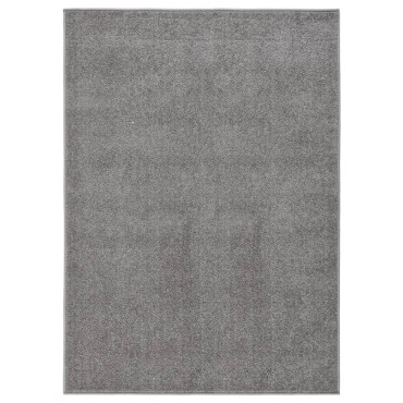 vidaXL Χαλί Κοντό Πέλος Γκρι 120x170cm