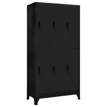 vidaXL Φοριαμός Μαύρος 90x45x180cm Ατσάλινος 1 τεμ.