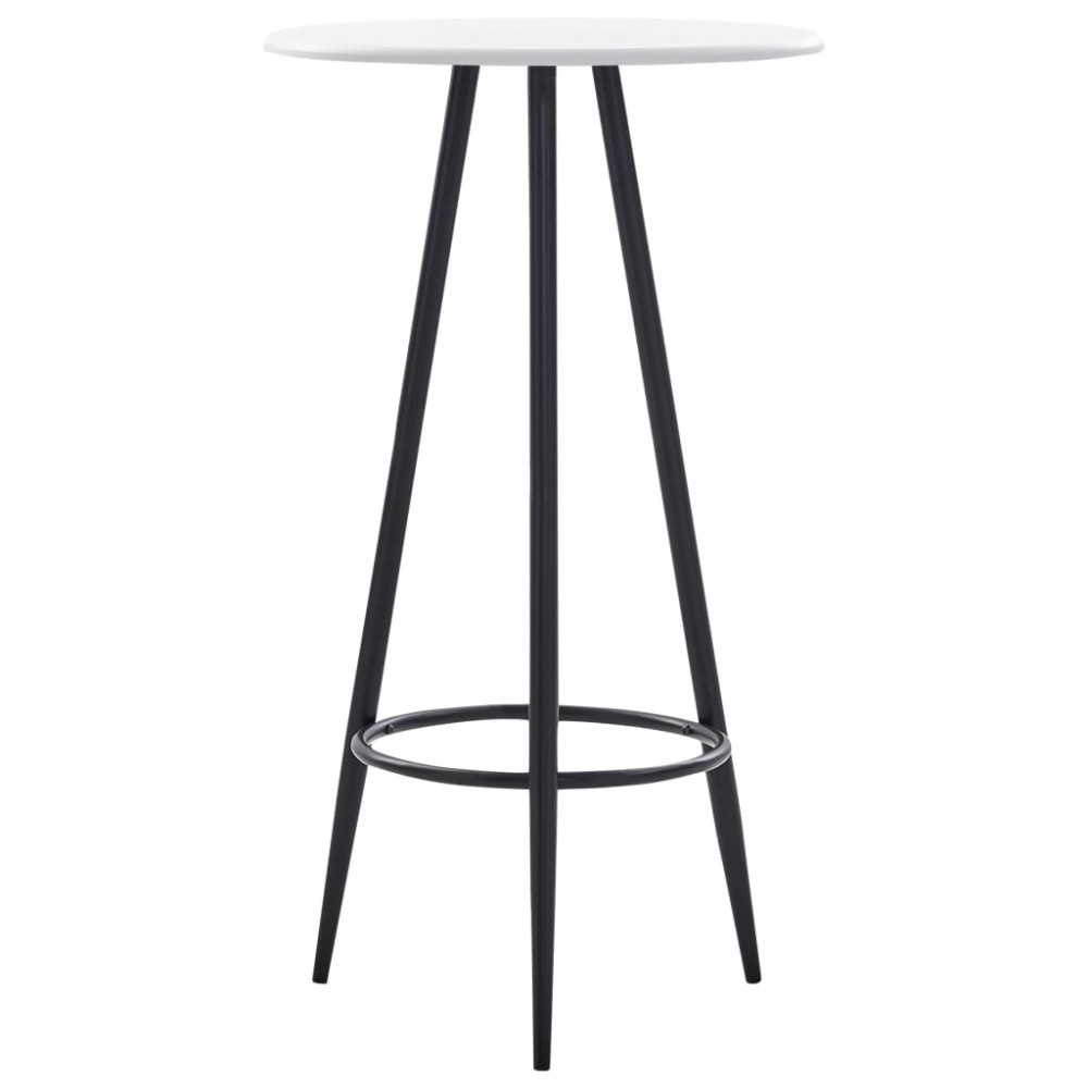 vidaXL Τραπέζι Μπαρ Λευκό 60x107,5cm από MDF 1 τεμ.