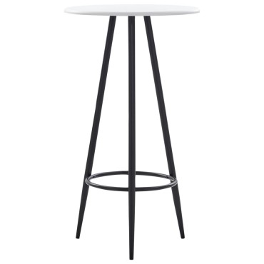 vidaXL Τραπέζι Μπαρ Λευκό 60x107,5cm από MDF 1 τεμ.