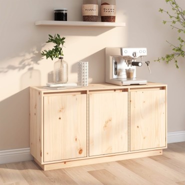 vidaXL Ντουλάπι 111x34x60cm από Μασίφ Ξύλο Πεύκου 1 τεμ.