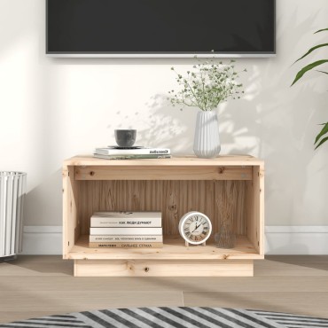 vidaXL Έπιπλο Τηλεόρασης 60x35x35cm από Μασίφ Ξύλο Πεύκου
