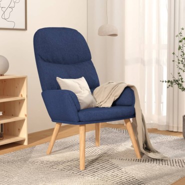vidaXL Πολυθρόνα Relax Μπλε Υφασμάτινη 70x77x98cm 1 τεμ.