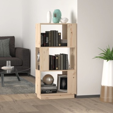 vidaXL Βιβλιοθήκη/Διαχωριστικό Χώρου 51x25x101cm Μασίφ Ξύλο Πεύκου 1 τεμ.