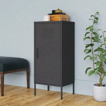 vidaXL Ντουλάπι Αποθήκευσης Ανθρακί 42,5x35x101,5cm από Ατσάλι 1 τεμ.