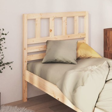 vidaXL Κεφαλάρι Κρεβατιού 96x4x100cm από Μασίφ Ξύλο Πεύκου 1 τεμ.