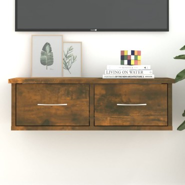 vidaXL Ντουλάπι Τοίχου Καπνιστή Δρυς 60x26x18,5cm Επεξεργασμένο Ξύλο 1 τεμ.