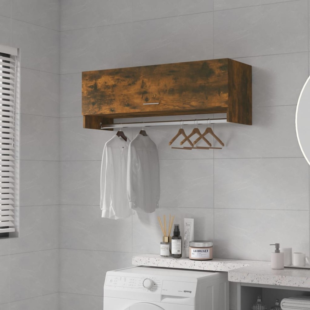 vidaXL Ντουλάπα Καπνιστή Δρυς 100x32,5x35cm από Επεξεργασμένο Ξύλο 1 τεμ.