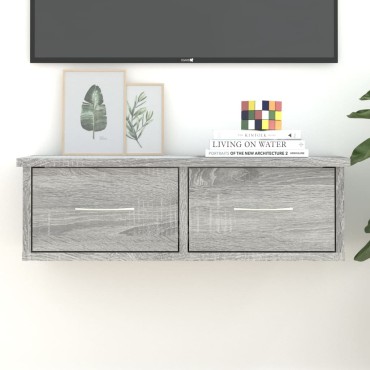 vidaXL Ντουλάπι Τοίχου Γκρι Sonoma 60x26x18,5cm Επεξεργασμένο Ξύλο 1 τεμ.