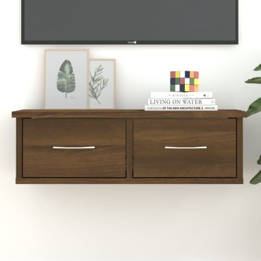 vidaXL Ντουλάπι Τοίχου Καφέ Δρυς 60x26x18,5cm Επεξεργασμένο Ξύλο 1 τεμ.