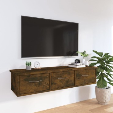 vidaXL Ντουλάπι Τοίχου Καπνιστή Δρυς 88x26x18,5cm Επεξεργασμένο Ξύλο 1 τεμ.