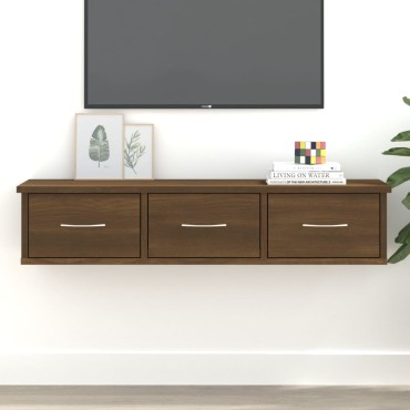 vidaXL Ντουλάπι Τοίχου Καφέ Δρυς 88x26x18,5cm Επεξεργασμένο Ξύλο 1 τεμ.