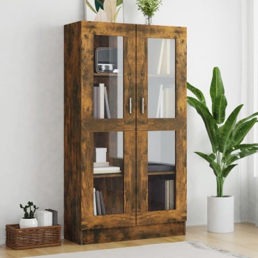 vidaXL Βιτρίνα Καπνιστή Δρυς 82,5x30,5x150cm από Επεξεργασμένο Ξύλο 1 τεμ.